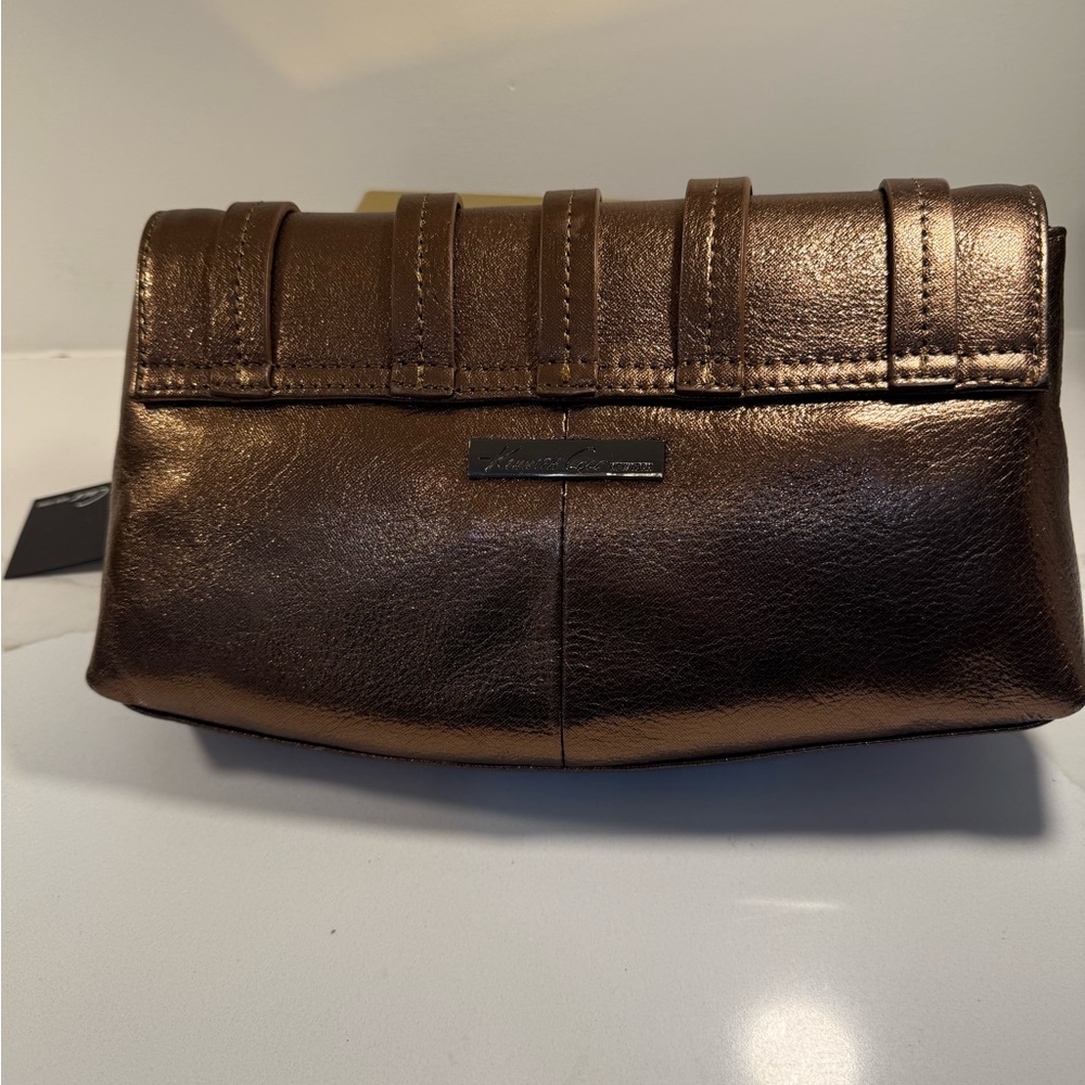 Kenneth Cole Metallic Brown/Bronze Ladies Purse - Picture 3 of 5